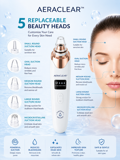 AeraClear Electric Blackhead Remover Vacuum