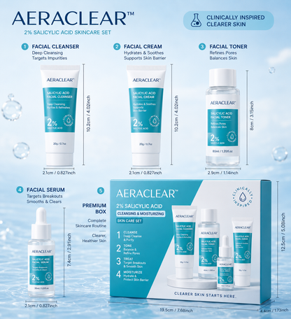 AeraClear 2% Salicylic Acid Skincare Set