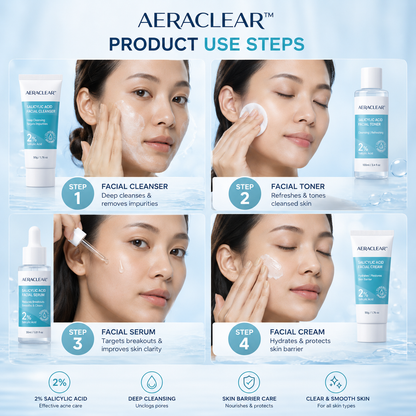AeraClear 2% Salicylic Acid Skincare Set